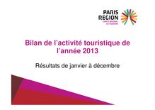 Paris, première destination touristique : bilan du CRT de Paris pour 2013
