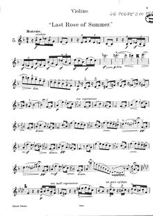 Partition de violon, Bouquet Américain, Vieuxtemps, Henri par Henri Vieuxtemps