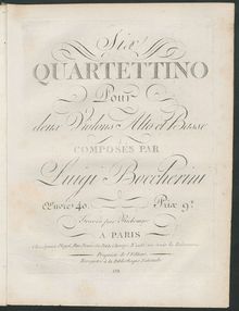 Partition viole de gambe (color), 6 corde quatuors, G.236-241 (Op.53)