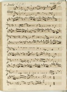 Partition complète, Sonata en D major, D major, Abel, Carl Friedrich