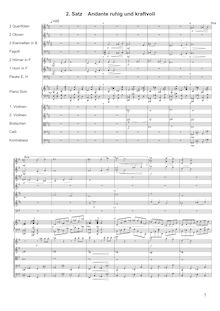 Partition , Andante. Ruhig und kraftvoll, Piano concerto no. 1, a minor