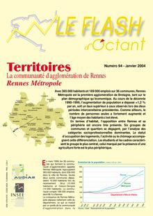La communauté d agglomération de Rennes - Rennes Métropole (Flash d Octant n° 94)