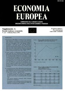 ECONOMIA EUROPEA. Supplemento A Recenti tendenze economiche N. 2/3 - Febbraio/Marzo 1991
