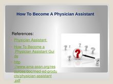 A Guide To Becoming A Physician Assistant