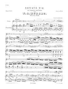 Partition de piano, violon Sonata, Violin Sonata No.24