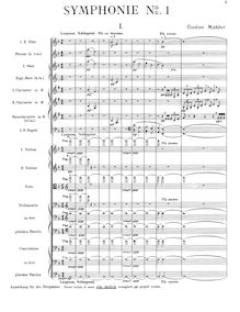 Partition complète, Symphony No.1, Originally titled "Titan"