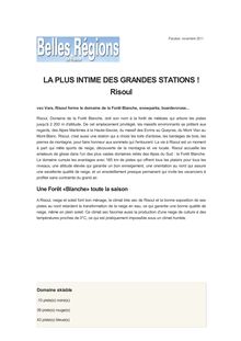 LA PLUS INTIME DES GRANDES STATIONS ! Risoul