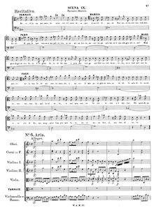 Partition Act I, Scenes 9–13, Mitridate, rè di Ponto, Mozart, Wolfgang Amadeus