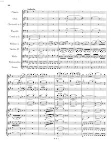 Partition , Andante , Allegro – Trio, Symphony No.1, D Major, Schubert, Franz