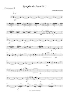 Partition Basses II, symphonique Poem No.2, Krähenbühl, Samuel