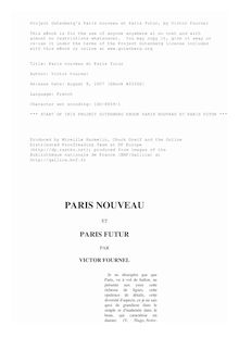Paris nouveau et Paris futur par Victor Fournel