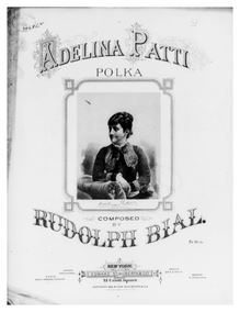Partition complète, Adelina Patti Polka, D major, Bial, Rudolf