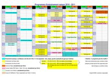 Programme d entraînement saison 2010 - 2011