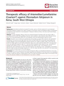 Therapeutic efficacy of Artemether/Lumefantrine (Coartem®) against Plasmodium falciparumin Kersa, South West Ethiopia