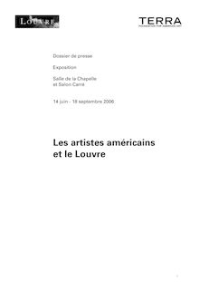 Télécharger 0,10 Mo - Les artistes américains et le Louvre