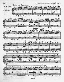 Partition No.8 - Toccata, Second Décameron Musical Op.175, Recueil de compositions amusantes