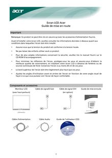 Notice LCD Acer  AL 2017