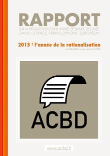 Rapport Ratier : Bande dessinée 2015, l’année de la rationalisation