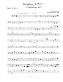 Partition Basses, Symphony No.22, C minor, Rondeau, Michel