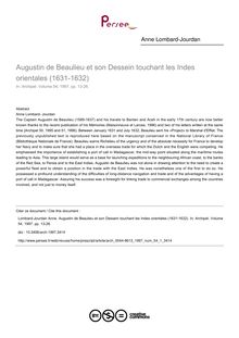 Augustin de Beaulieu et son Dessein touchant les Indes orientales (1631-1632) - article ; n°1 ; vol.54, pg 13-26