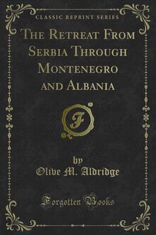 Retreat From Serbia Through Montenegro and Albania