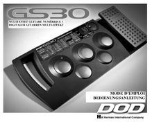 Notice Instruments de musique DOD  GS30