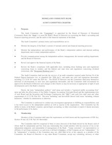 AUDIT COMMITTEE CHARTER - USE THIS ONE - 2007