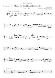 Music for Ro l Fireworks - George Frideric Handel