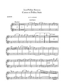 Partition hautbois 1/2, Castor et Pollux (), Rameau, Jean-Philippe