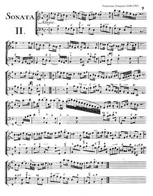 Partition Sonata No.2 en E minor, 12 violon sonates (deuxième livre)