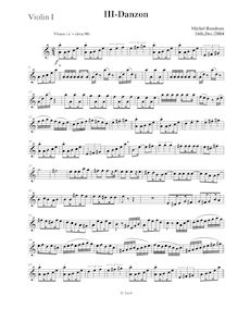 Partition violon 1,  No.2 en A minor, A minor, Rondeau, Michel par Michel Rondeau