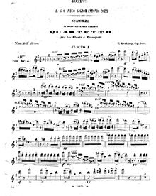 Partition flûte 1, Scherzo  Il maestro e gli allievi , Op.100, G major