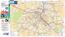Visite de Paris - carte métro, français-anglais