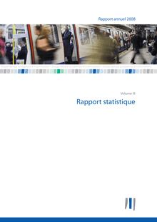Rapport annuel 2008 - Rapport statistique
