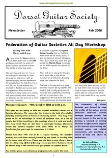 Federation of Guitar Societies All Day Workshop