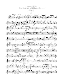 Partition hautbois 1, 2, violoncelle Concerto, Koncert pro violoncello a orchestr