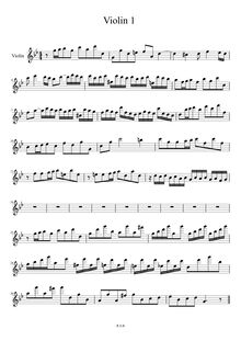 Partition violon 1, Fugues legéres & petits jeux à clavessin seul