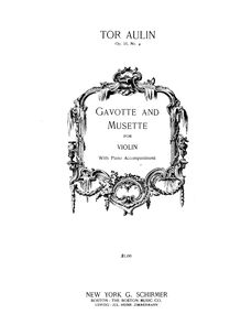 Partition No.4: Gavotte und Musette (Score), 4 Stücke en Form einer , Op.15