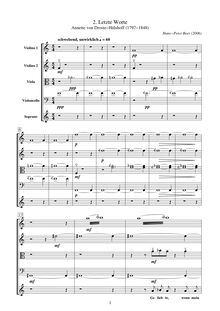 Partition complète, chansons to lyrics by Annette von Droste-Hülshoff par Hans-Peter Beer