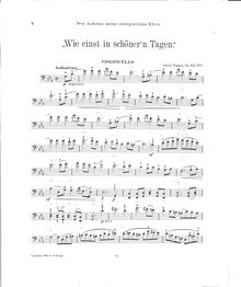 Partition de violoncelle, 3 pièces pour violoncelle et Piano, Op.64