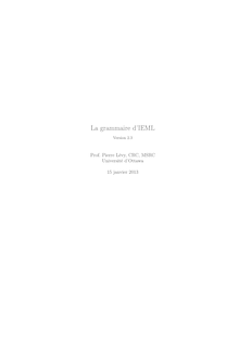 Grammaire IEML 2.3