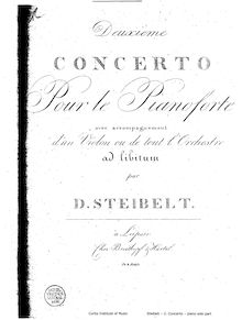 Partition Piano Solo, Piano Concerto No.2, Deuxième concerto pour le pianoforte