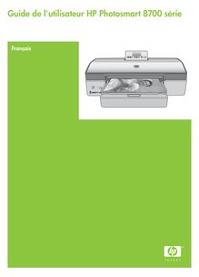 Guide utilisateur - Imprimante HP Photosmart 8750