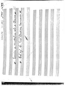 Partition complète of all mouvements, Sonata Per Camera di Mandolino e Basso (Gimo 141)
