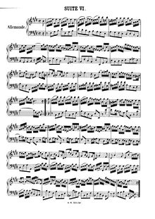 Partition No.6 en E major, BWV 817 (alternate scan), 6 French , Bach, Johann Sebastian