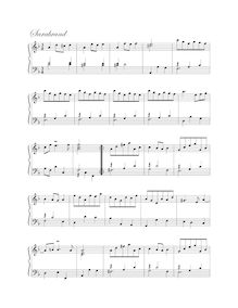 Partition Sarabrand,  en D minor, Keyboard, Pepusch, John Christopher