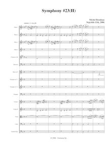 Partition , Andante, Symphony No.23, F major, Rondeau, Michel