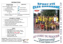 CLES Gardanne : sport été 2014