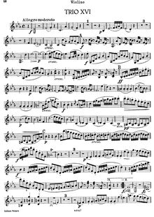 Partition de violon, 3 Piano Trios, Hob.XV:11-13, E♭ Major, E Minor, C Minor par Joseph Haydn