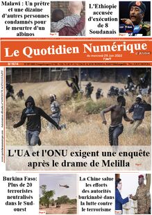 Le Quotidien Numérique d’Afrique n°1974 - du mercredi 29 juin 2022